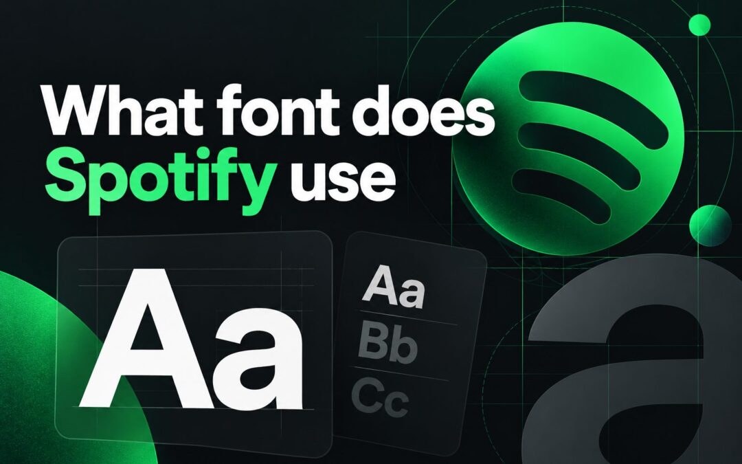 Spotify logo and bold sans-serif typography on a dark background